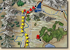 Book markers on map